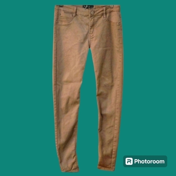 TINSELTOWN 1990s Dusty Pink Low Rise Skinny Ankle Pants - Picture 1 of 8